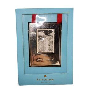 Kate Spade Silver Street "Paint The Town Red" Ornament Frame By Lenox